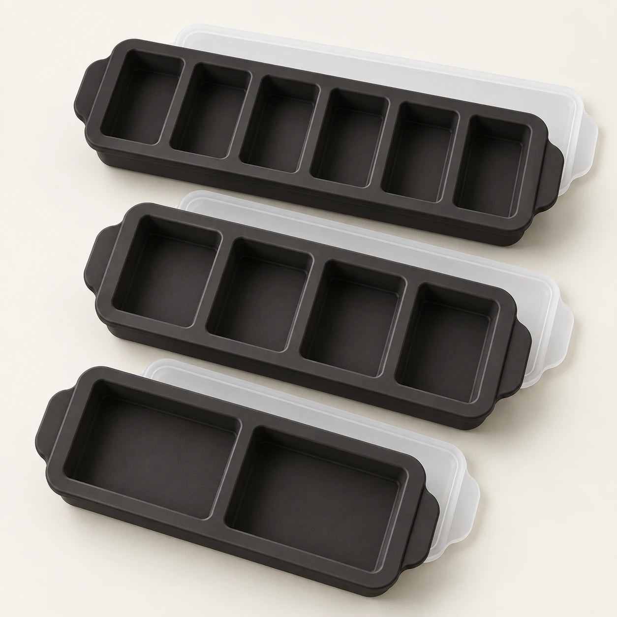The Everyday Set in Ink: 3 trays with fitted lids