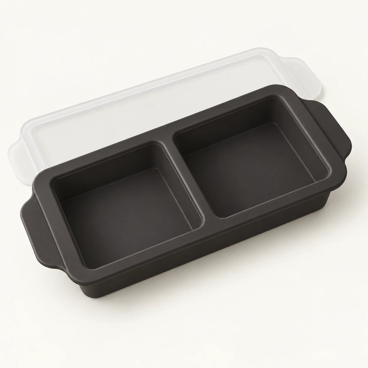 Ink silicone tray with 2 compartments
